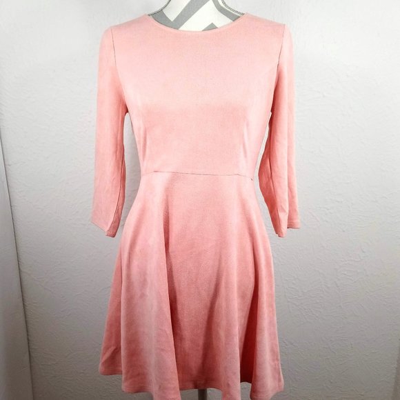 Anthropology Skies Are Blue Pink Midi Dress Sz S - Picture 1 of 7